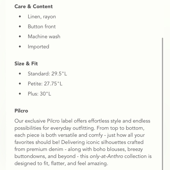 Anthropologie Pilcro Ruffled Placket Shirt in White - Picture 12 of 12